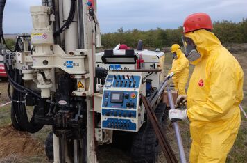 Hazardous Waste Landfill Site Inspection In Progress In Cişmichioi